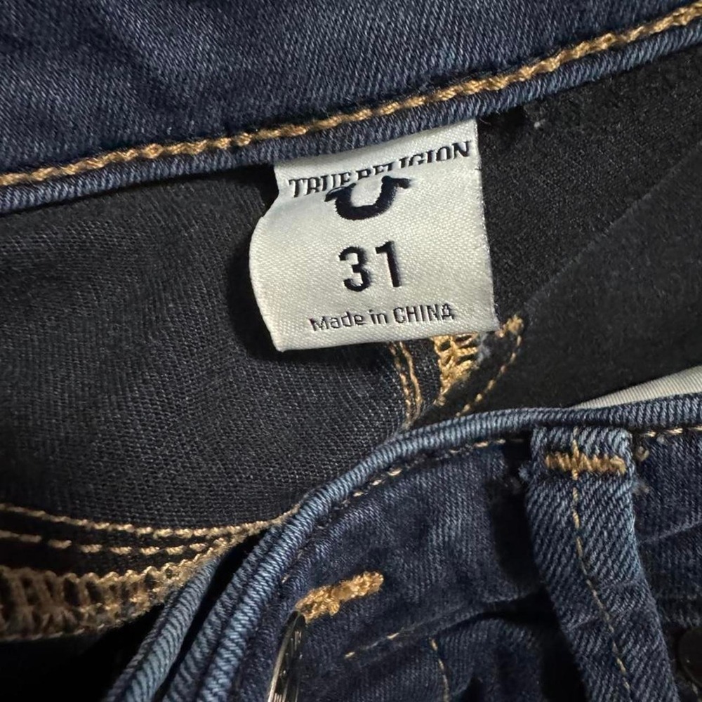 True Religion Jennie Curvy Skinny Jeans Navy Blue Denim Size 31